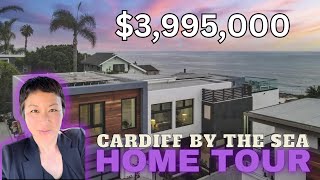 Luxury Home Tour of New Construction Home in Cardiff by the Sea ($3,995,000)