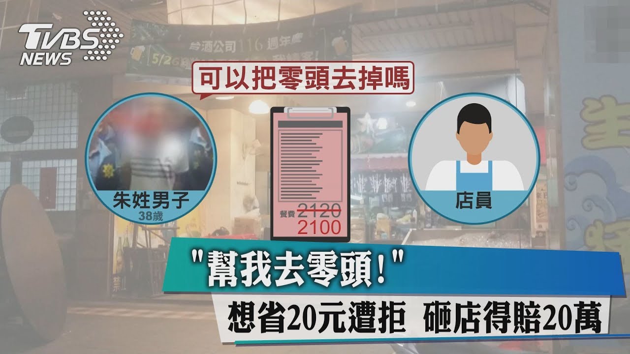 「幫我去零頭!」想省20元遭拒 砸店得賠20萬
