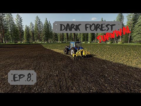 Dark Forest Survival #8 - Making a New Field, Baling Silage, Upgrading Forestry Equipment