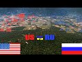 10.000 USA ARMY vs 10.000 RUSSIAN ARMY | WARNO
