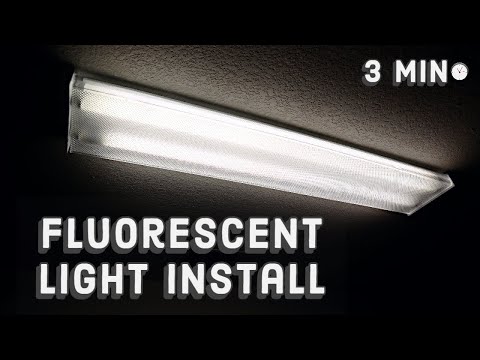 How to Install a Fluorescent Light 💡 | 3 Min Tutorial