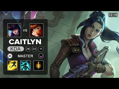 Caitlyn vs Miss Fortune ADC - KR Master - Patch 12.18 Season 12