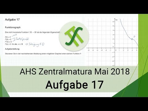 AHS Mathematik Zentralmatura Mai 2018 - Aufgabe 17