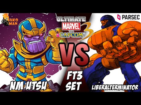 UMVC3 Parsec Mods FT3 Set - nm utsu VS LiberalTerminator (Thanos, MVC2 Sentinel & EX Characters)