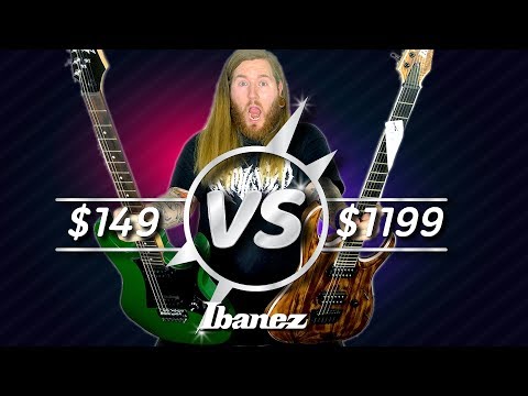 Cheap VS Expensive-Ibanez Guitar $149 VS $1199 GIO Iron Label