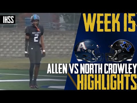 North Crowley Panthers Triumph over Allen Eagles in Rainy Faceoff | High School Football Highlights