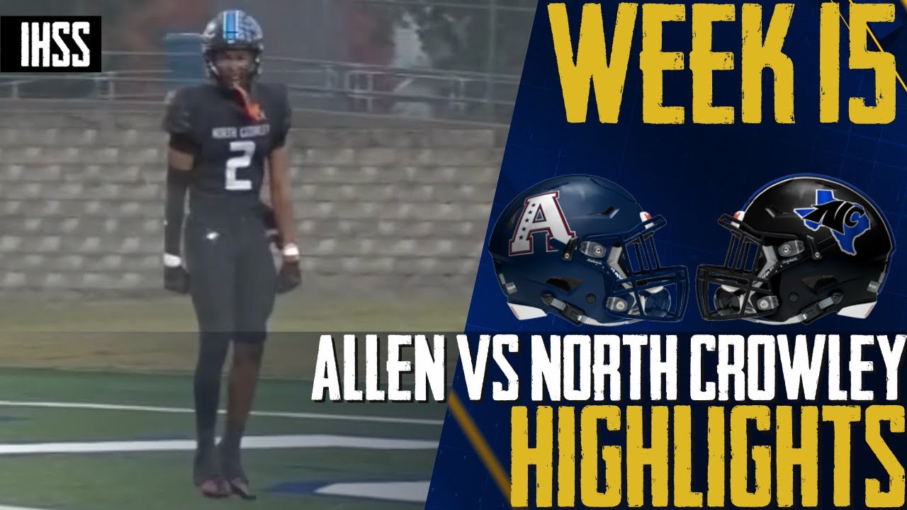 North Crowley Panthers Triumph over Allen Eagles in Rainy Faceoff | High School Football Highlights