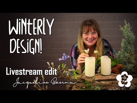 Big Table Scape for Christmas or Hanukkah by Jacqueline  Boerma (Floral Design Demo!)