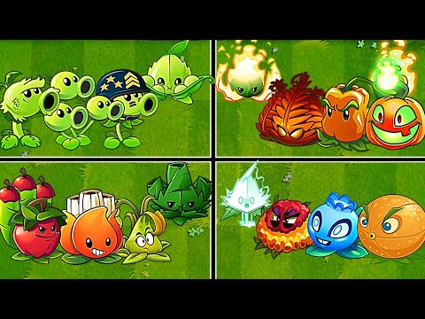 Random 15 Team Plants + Mint Battles - Who Will Win? - PvZ2 Team Plants vs Team Plants