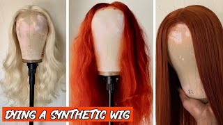 WIG TRANSFORMATION: how to dye a synthetic wig & thinning it (detailed) | Freedom Official