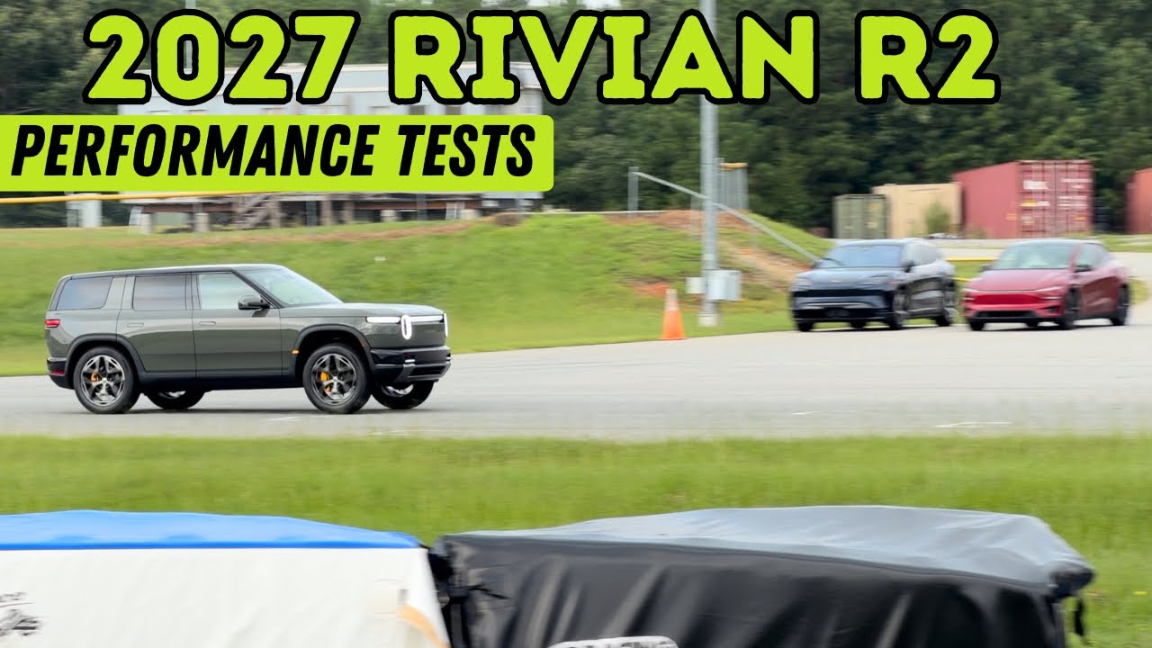Rivian R2 Performance Benchmarked! 0-60, 1/4mi, Emergency Braking & More