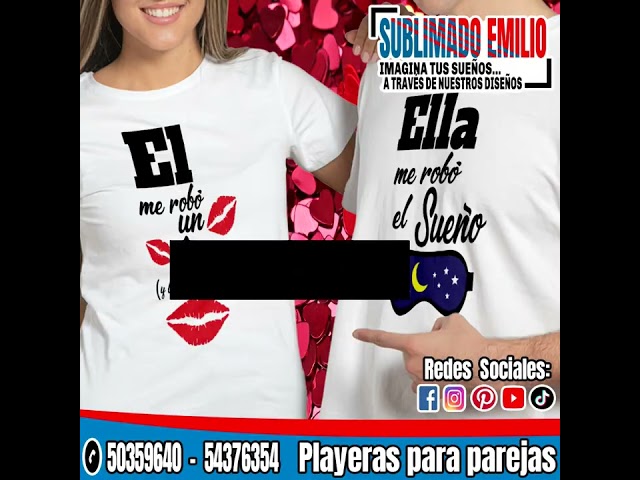 Vídeo relacionado con EVYRE | Pack Camisetas Personalizadas para Parejas | Regalos San Valentín Hombre y Mujer | Diseño Romántico | 100% Algodón | Regalo Personalizado para Aniversario o Día de los Enamorados, Popeye