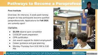 Begin and Grow Your Career in the Field of Education with Alameda County Office of Education