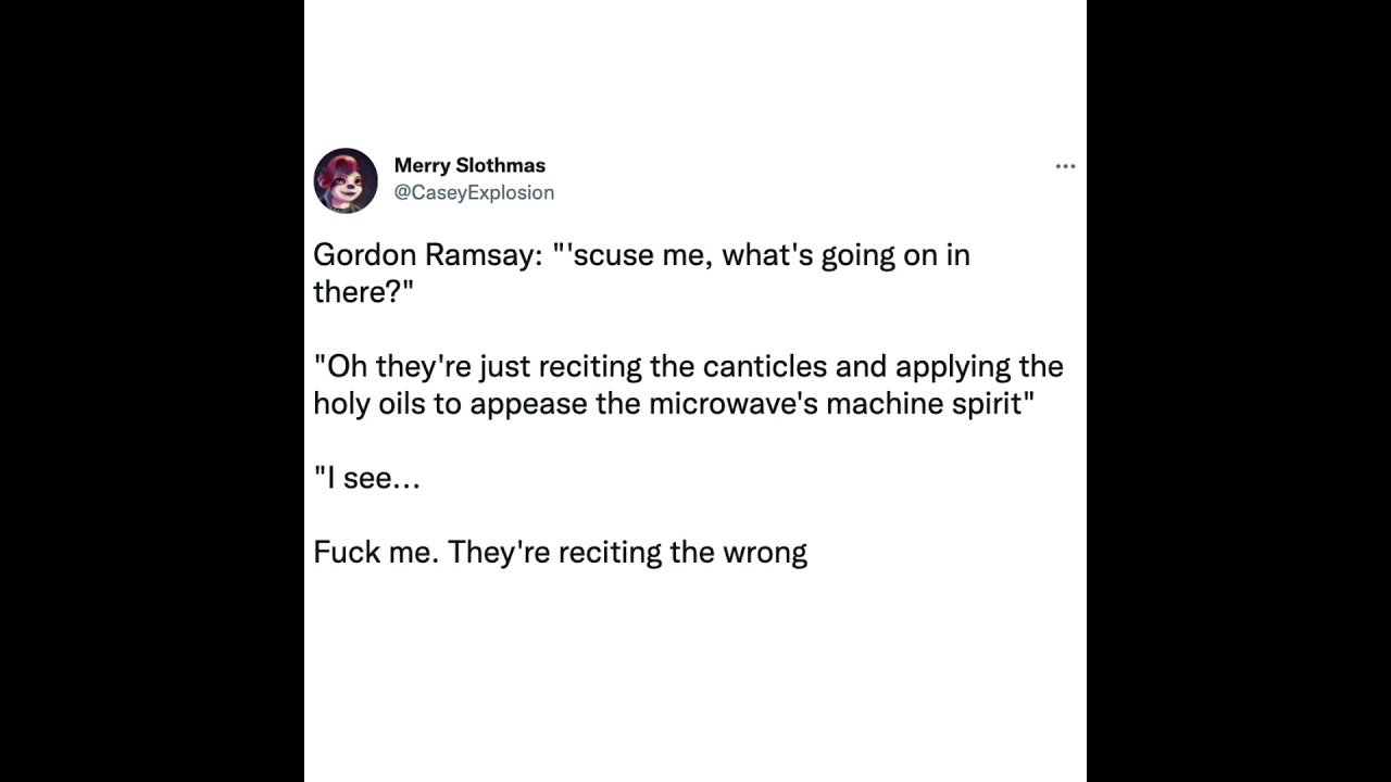 Gordon Ramsay and the Unholy Microwave