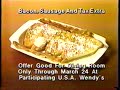 1983 Wendy S Breakfast All You Can Eat French Toast 99 TV Commercial