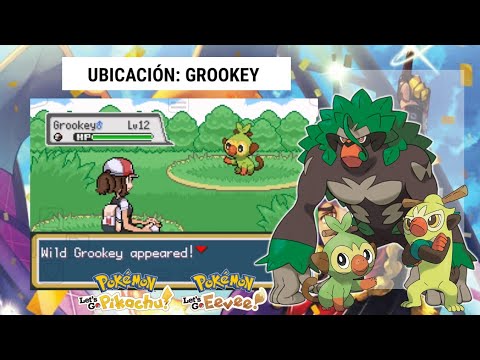Ubicación GROOKEY | Pokémon Lets Go Pikachu/Eevee GBA