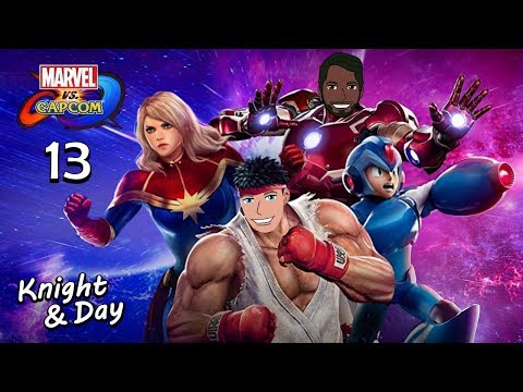 Let's Play Marvel vs. Capcom: Infinite Gameplay Part 13 - MvC Battle Versus Mode Knight Versus Day!