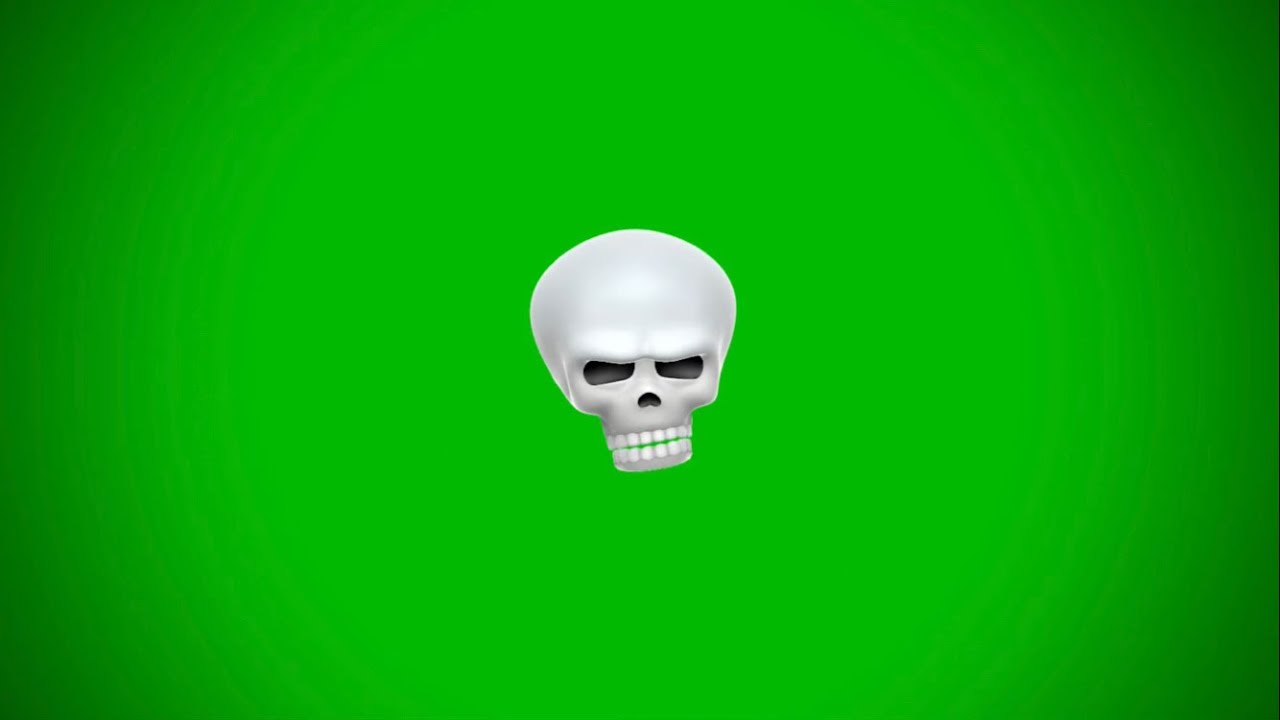 Skull face green screen template | skull template | #greenscreen #skull #trending
