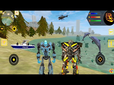 Robot Shark 2 New Bot by Naxeex - Süper Kahraman Robot Köpekbalığı #22 - Android Gameplay