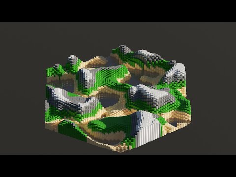 Hexagon World With Geometry Nodes in Blender
