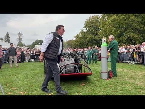 Sunbeam 1000hp Rear Engine Start Up at International Autojumble