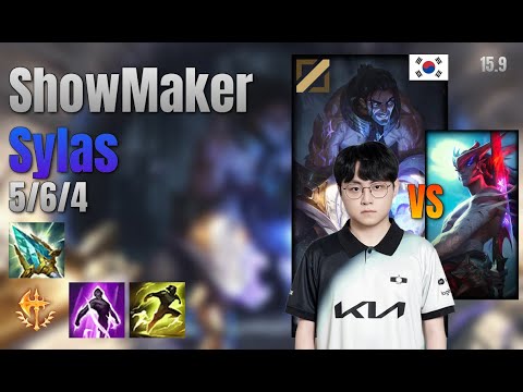 ShowMaker Mid Sylas vs Yone lol KR solo rank Full Game 15.9 | 쇼메이커 사일러스 vs 요네