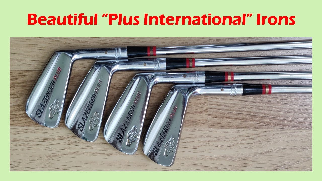 Slazenger Plus International, classic vintage golf clubs from the 1970s.