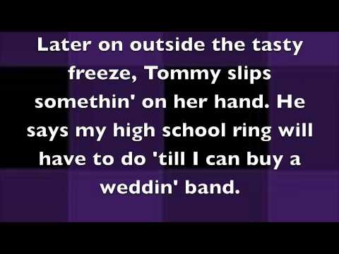 Trisha Yearwood- She's in love with a boy-lyrics on the screen