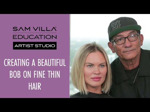 How to Cut a Bob on Fine Thin Hair Textures - In Depth...