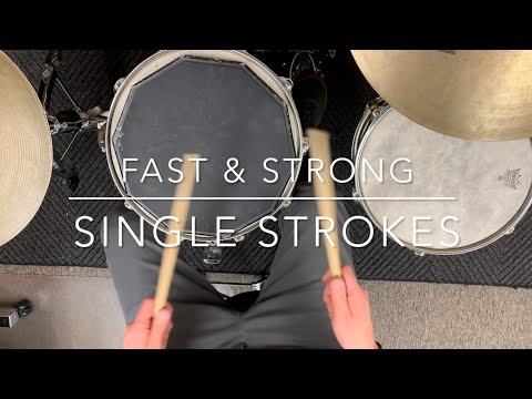 How To Play Fast & Strong Single Strokes on Drums