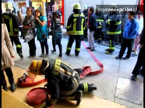 Un principio de incendio alarmó al centro de Concepción