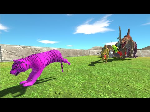 Race to eat an alien tiger - Animal Revolt Battle Simulator