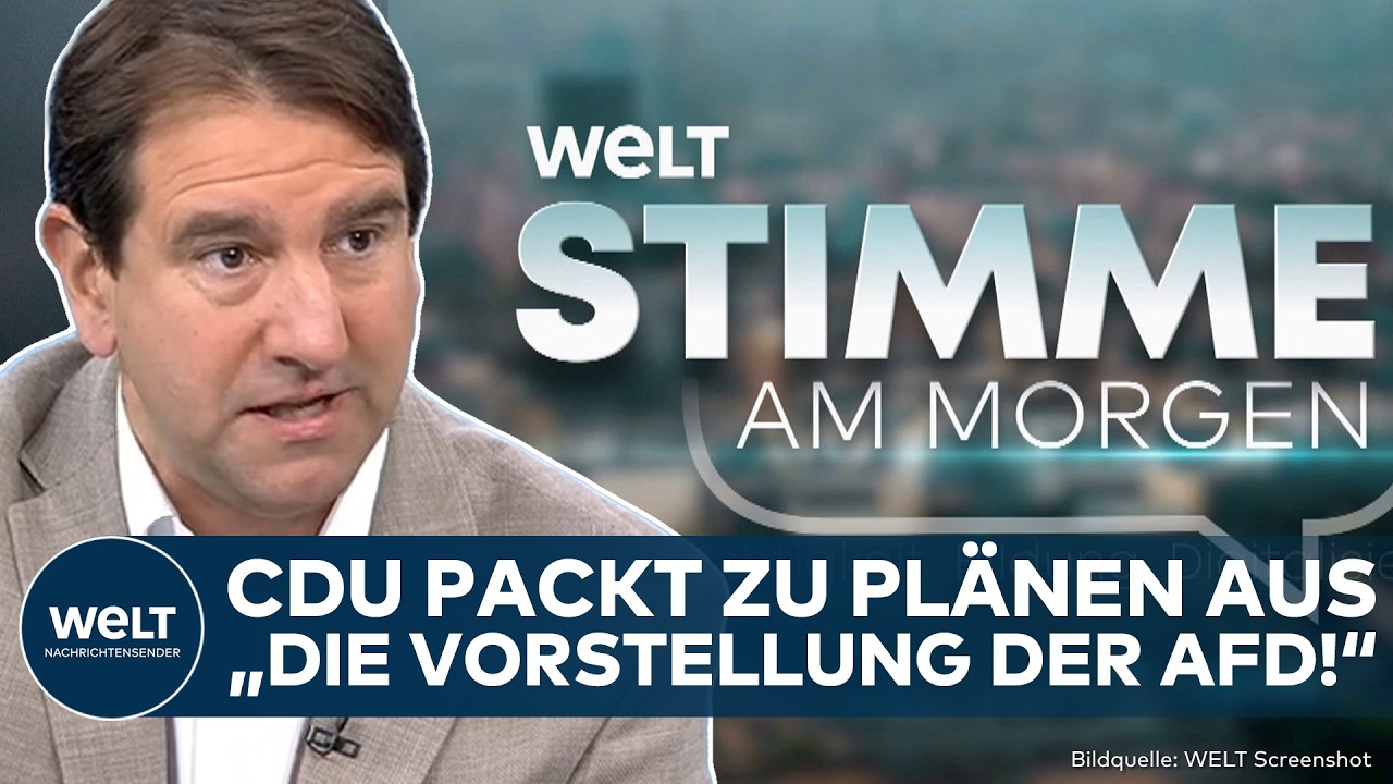 DEUTSCHLAND: Programm der AfD! CDU-Vize Andreas Jung äußert sich zur Lage I STIMME AM MORGEN