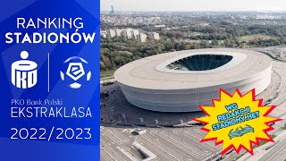 Ranking Stadionów Ekstraklasy 2022/2023 wg Redakcji Stadiony.net (🗣️ lektor)