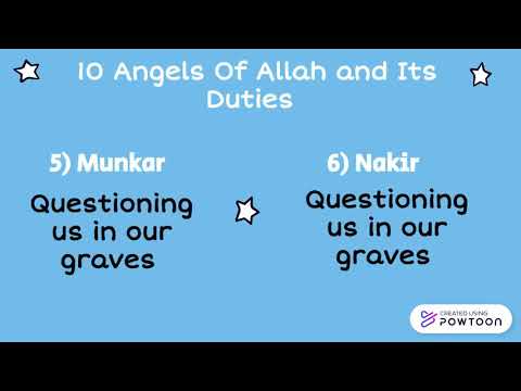 10 Angels of Allah and its duties