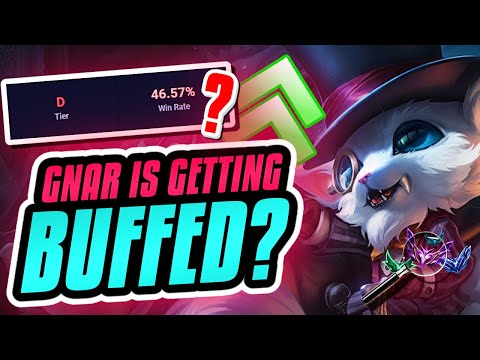 GNAR IS GETTING BUFFED?!? Season 13 Gnar Ranked Gameplay (League of Legends)