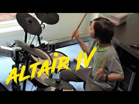Dire Peril | 11 year old drummer | "Altair IV: The Forbidden Planet" Drum Cover