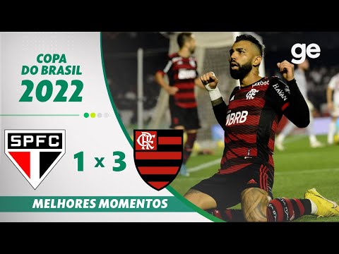 SÃO PAULO 1 X 3 FLAMENGO | MELHORES MOMENTOS | SEMIFINAL COPA DO BRASIL 2022 | ge.globo