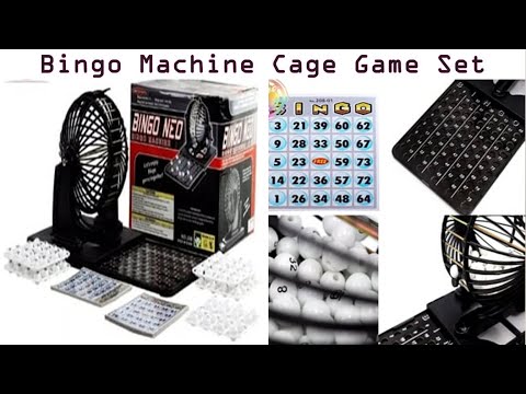Unboxing Bingo Machine Cage Game Set