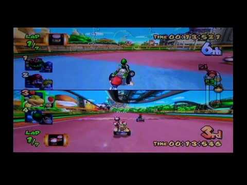 Mario Kart Double Dash:4 player gameplay pt.1