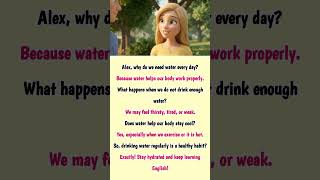 Easy English Conversation for Beginners | Why Do We Need Water? | Learn English with Health Facts