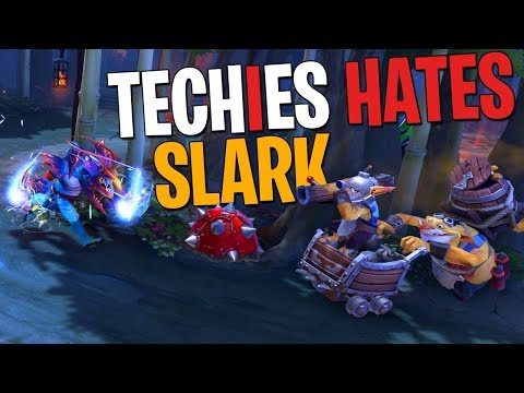 Techies Hates Slark - DotA 2 Funny Moments