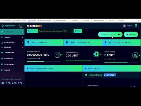 ХАЛЯВА 21$+10$ ЗА ПРИГЛАШЁННОГО ДРУГА ОТ REBITCOIN. Airdrop