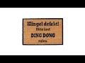Kokosmatte DING DONG Schwarz - Braun - Naturfaser - Kunststoff - 60 x 2 x 40 cm