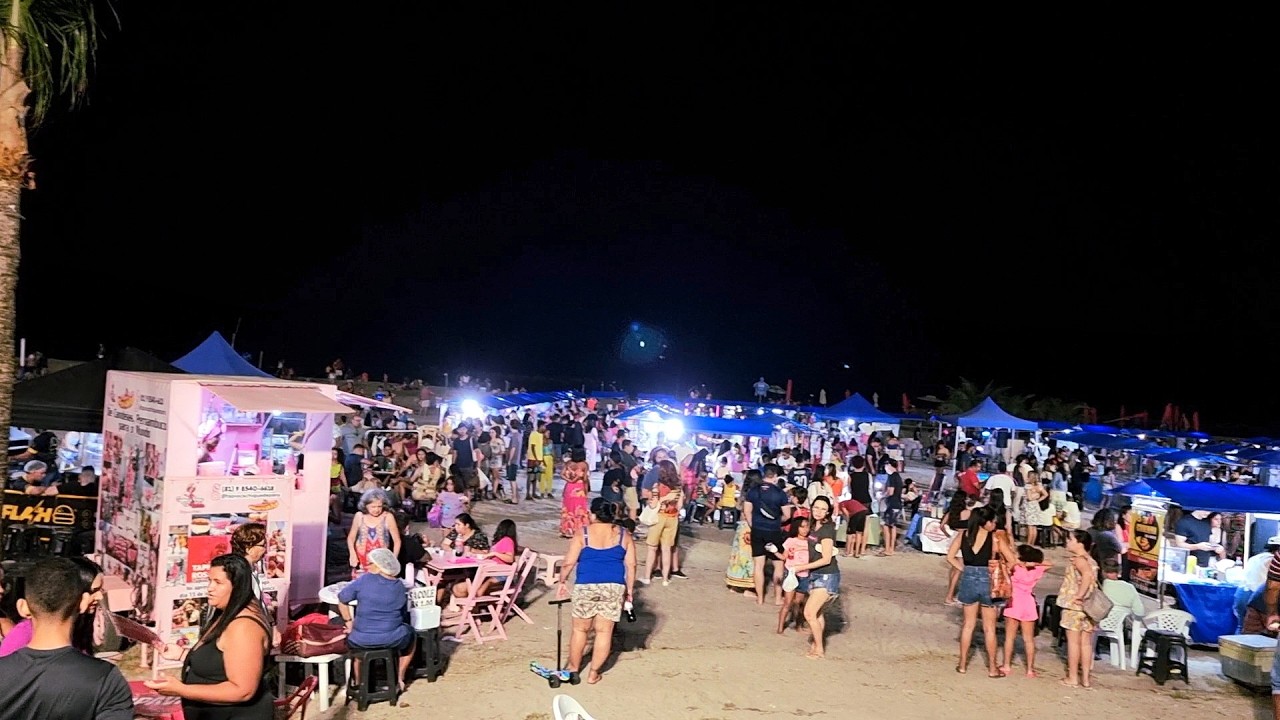 NOITE NA ORLA MARÍTIMA DE PIEDADE CANDEIAS JABOATAO REGIÃO DO RECIFE