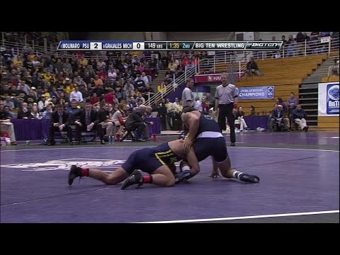 Big Ten Rewind - 2011 Championships - 149 lbs - PSU's Frank Molinaro vs. MICH's Eric Grajales