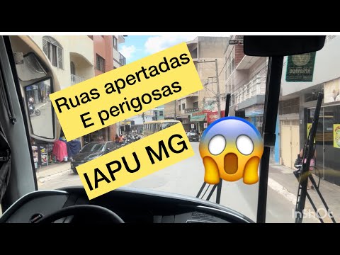 Passando dentro da cidade de IAPU - MG