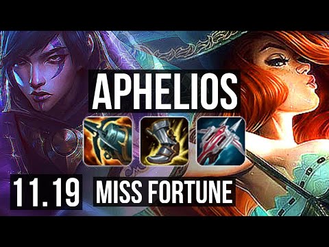 APHELIOS & Thresh vs MISS FORTUNE & Amumu (ADC) | Rank 7 Aphelios, 16/3/4 | EUW Challenger | v11.19