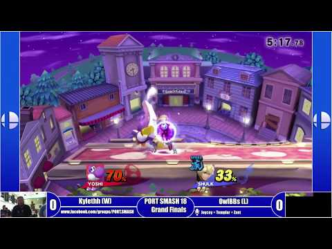 PORT SMASH 18 - Grand Finals - Owlbbs (Shulk, Bayo) Vs Kylethh (Yoshi)