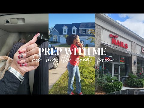 Prep With me for my 8th grade prom. nails,shopping,eyebrows,ect.
